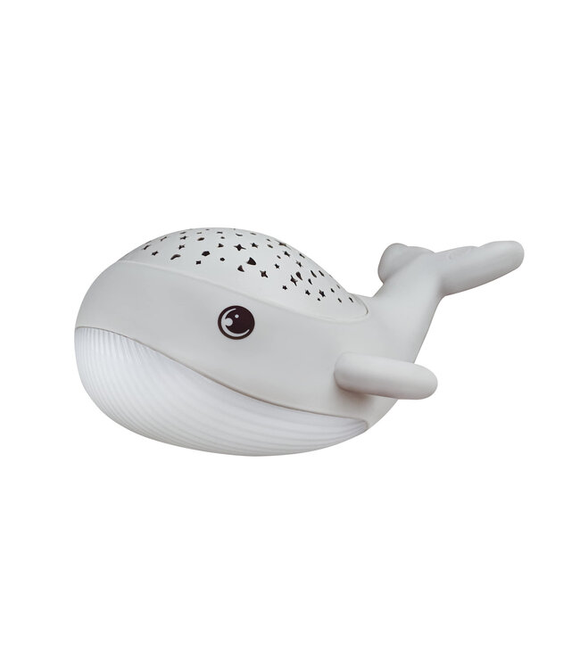 MegaLight | Willy Whale | Nachtlamp en projecteert sterren | USB Oplaadbaar | 9 cm
