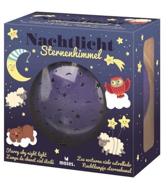 Moses Moses | Nachtlampje Sterrenhemel | 14 x 7,8 cm | excl 3 x AA Batterij