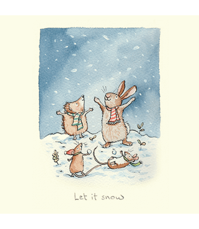 Two Bad Mice | Kerstkaart  | Anita Jeram | Let It Snow