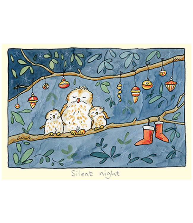 Two Bad Mice | Kerstkaart  | Anita Jeram | Silent Night (Owls)