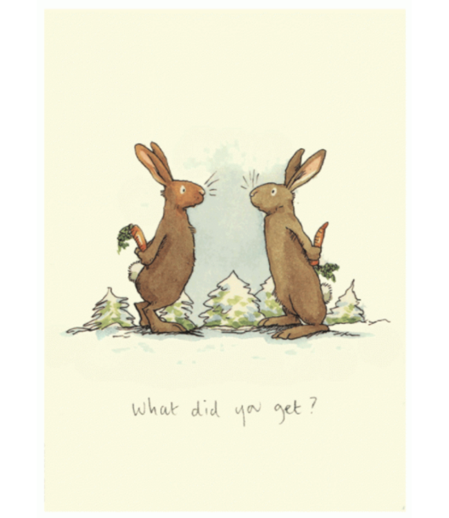 Two Bad Mice | Kerstkaart  | Anita Jeram | What Did You Get?