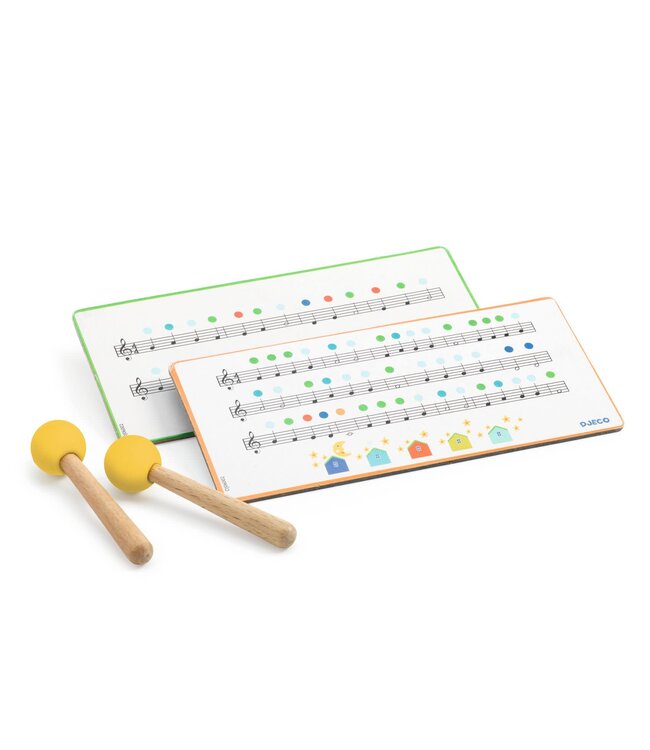 Djeco | Animambo | Trommel | Metal Tongue Drum | 8 Toons | 15 x 8 cm | 5+