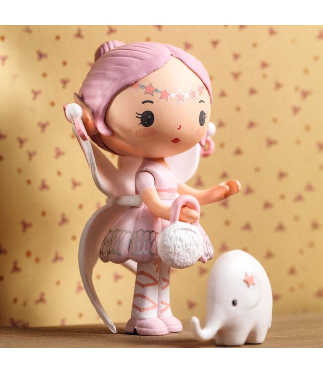 Djeco | Tinyly Toys | Beweegbare Personages | Elfe & Bolero | 7,5 cm | 4 - 9 jaar