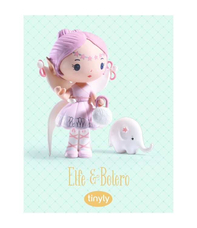 Djeco | Tinyly Toys | Beweegbare Personages | Elfe & Bolero | 7,5 cm | 4 - 9 jaar
