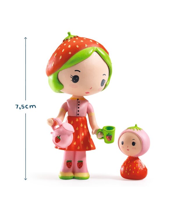 Djeco | Tinyly Toys | Beweegbare Personages | Berry & Lila | 7,5 cm | 4 - 9 jaar