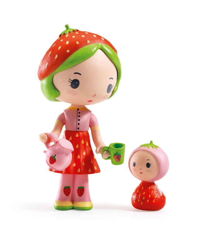 Djeco | Tinyly Toys | Beweegbare Personages | Berry & Lila | 7,5 cm | 4 - 9 jaar