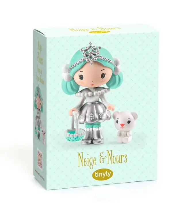 Djeco | Tinyly Toys | Beweegbare Personages | Neige & Nours | 7,5 cm | 4 - 9 jaar