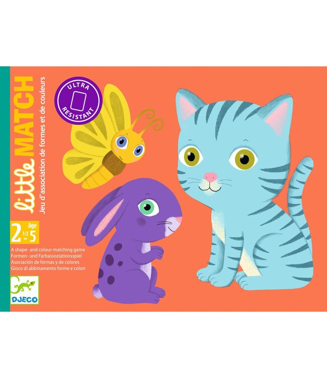 Djeco | Shape and Colour Matching Game | Little Match | 40 delig | 2 - 5 jaar