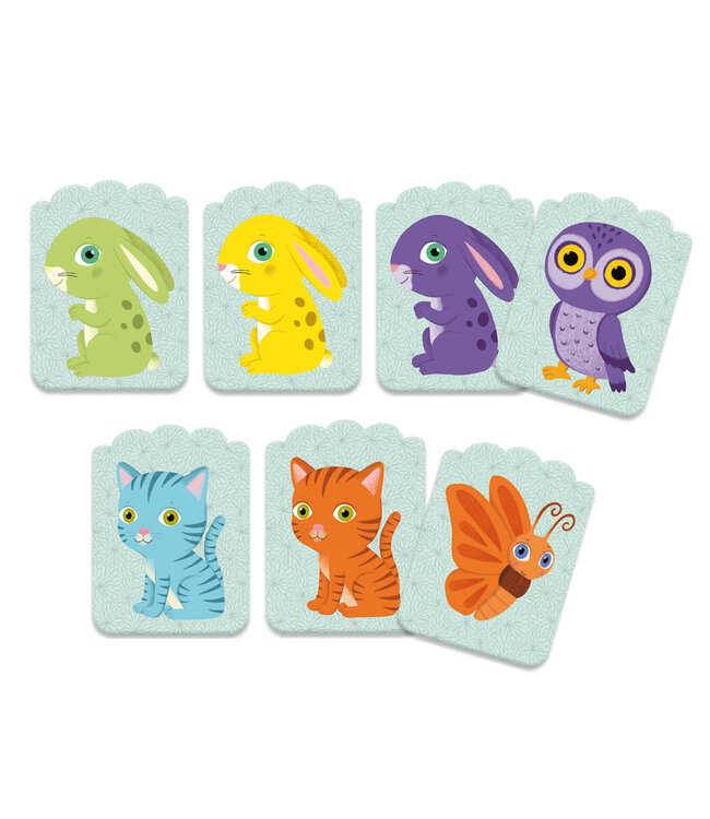 Djeco | Shape and Colour Matching Game | Little Match | 40 delig | 2 - 5 jaar