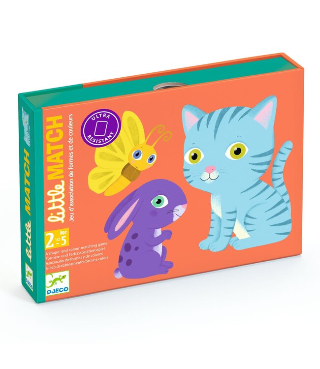 Djeco | Shape and Colour Matching Game | Little Match | 40 delig | 2 - 5 jaar