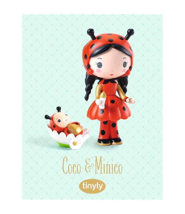 Djeco | Tinyly Toys | Beweegbare Personages | Coco & Minico | 7,5 cm | 4 - 9 jaar