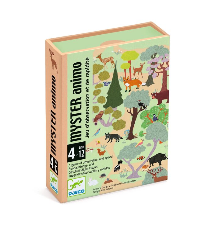 Djeco | Kaartspel | Observatie- en Snelheidsspel | Myster Animo | 54 delig | 5 -12 jaar