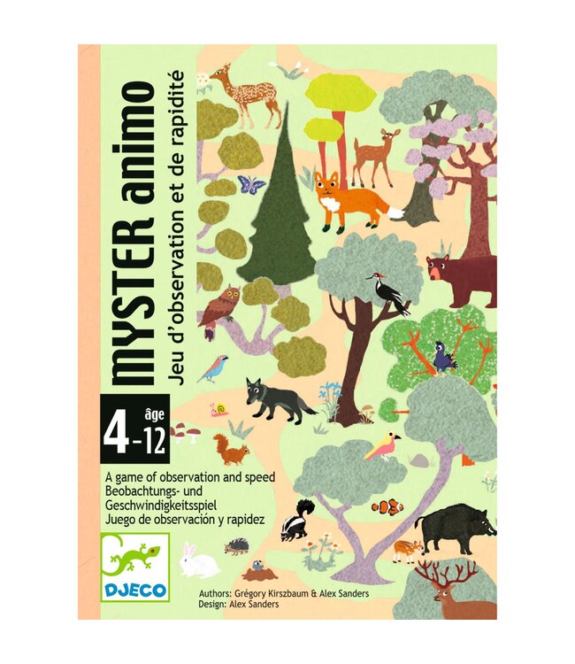Djeco | Kaartspel | Observatie- en Snelheidsspel | Myster Animo | 54 delig | 5 -12 jaar