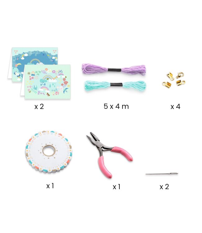Djeco | Sieraden maken | Rainbow Kumihimo | 8+