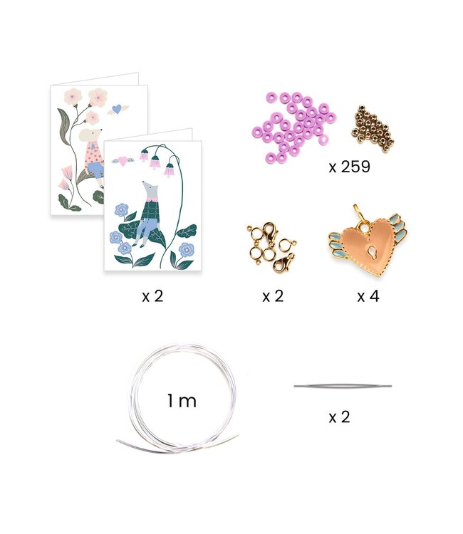 Djeco | Sieraden maken | Heart Heishi | 6+