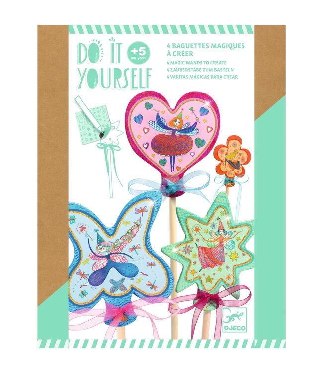 Djeco | Do it Yourself | Magic Wands | Little Fairies | 5+