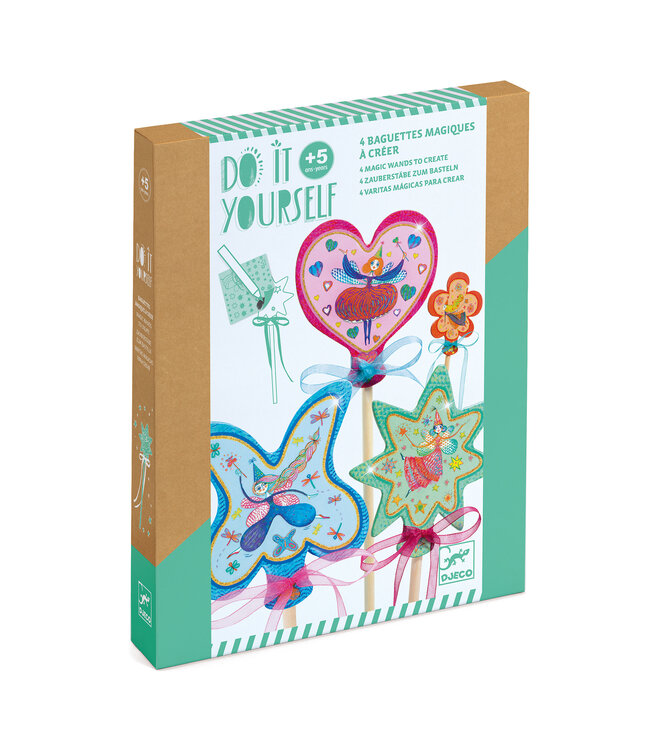 Djeco | Do it Yourself | Magic Wands | Little Fairies | 5+