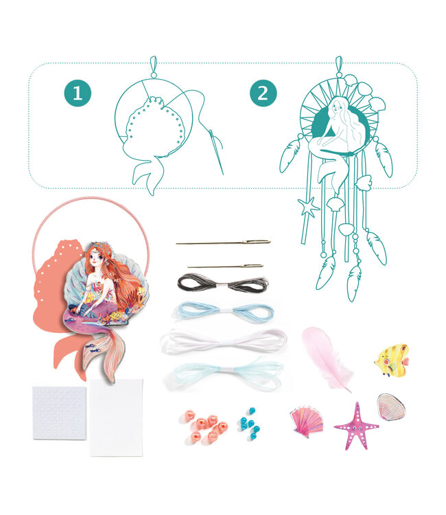 Djeco | Do it Yourself | Dreamcatcher | Gentle Mermaid | 7+
