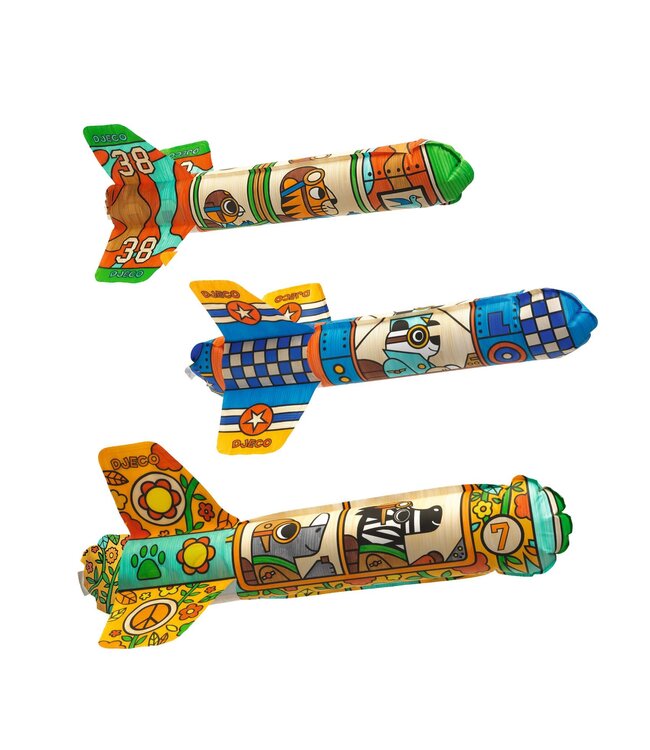 Djeco | Do it Yourself | Three Rocket Ships to Color In | To the Sky | 4-8 jaar