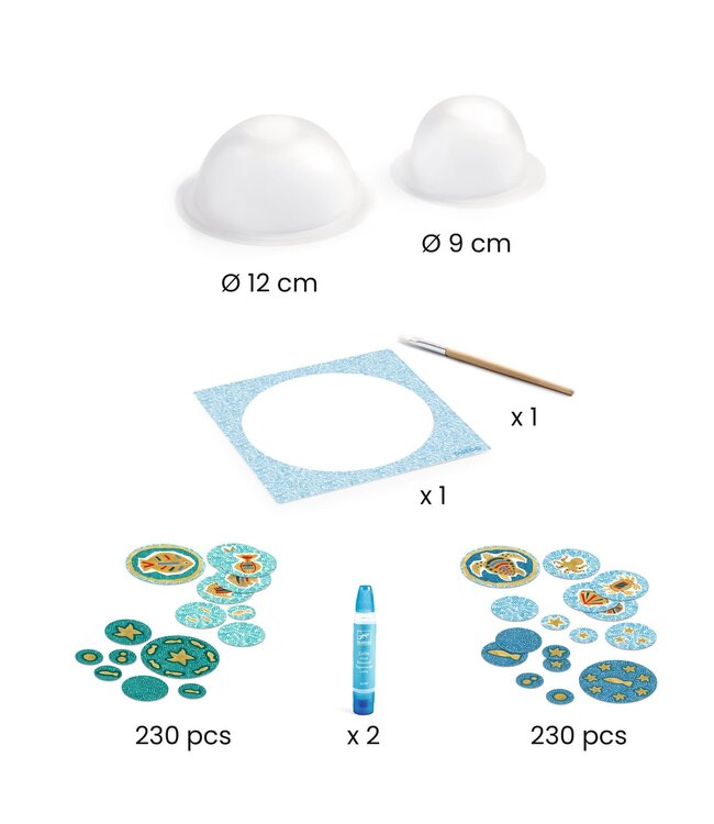 Djeco | Do it Yourself | Two Paper Bowls | in the Sea | 7+