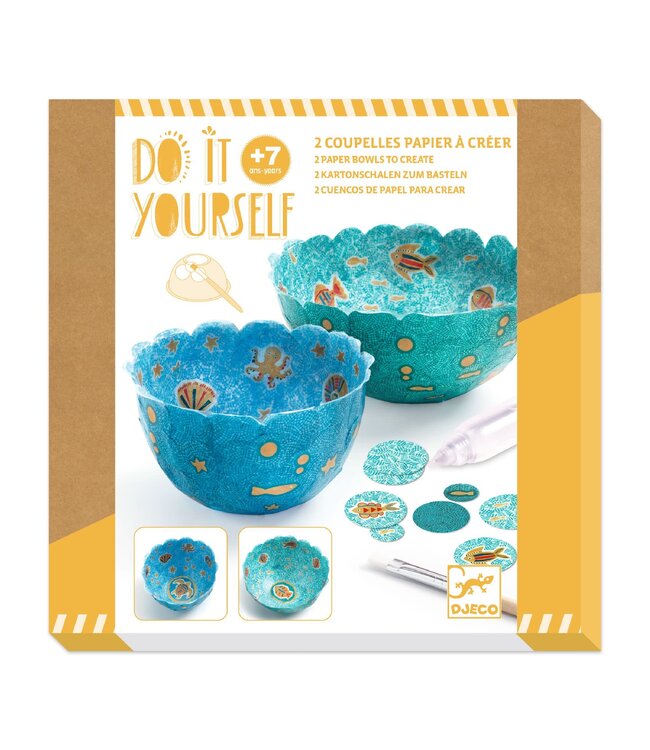 Djeco | Do it Yourself | Two Paper Bowls | in the Sea | 7+