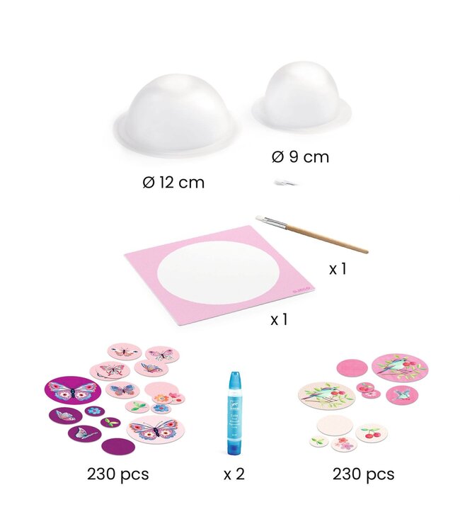 Djeco | Do it Yourself | 2 paper bowls to create | In the air | 7+