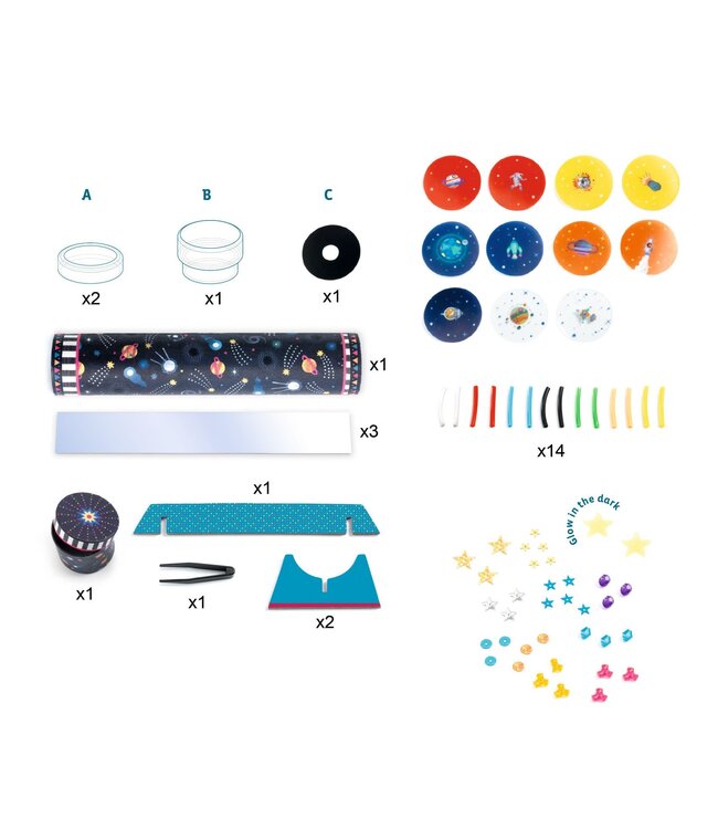 Djeco | Do it Yourself | Space Immersion | Kaleidoscope to Make | 7+