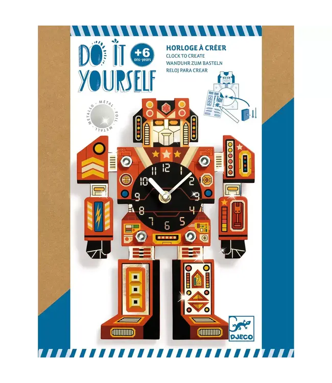 Djeco | Do it Yourself | Robotime | Klok | 7+