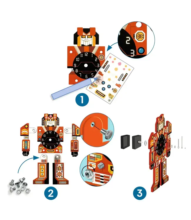 Djeco | Do it Yourself | Robotime | Klok | 7+