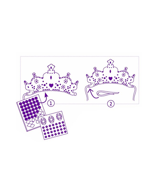 Djeco | Do it Yourself | Tiaras | Like A Princess | 5+