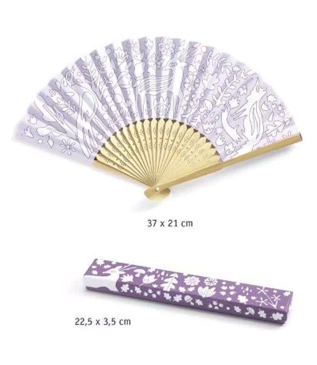 Djeco | Do it Yourself | Woodland Beauty | Fan to Color | 6+