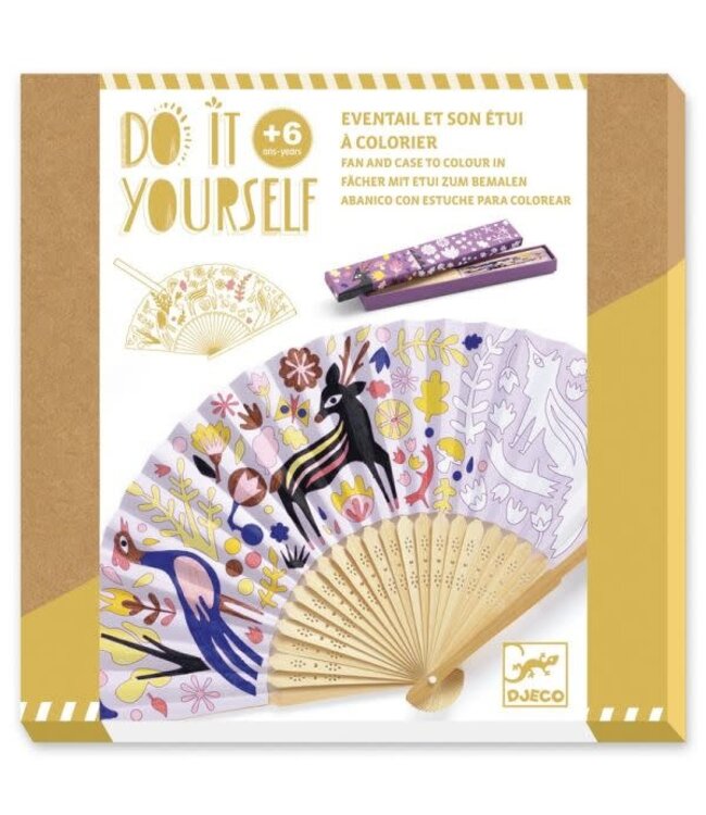 Djeco | Do it Yourself | Woodland Beauty | Fan to Color | 6+