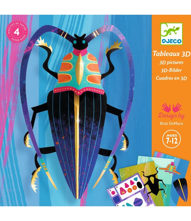 Djeco | 3D Pictures | Paper Bugs | 7 - 12 jaar