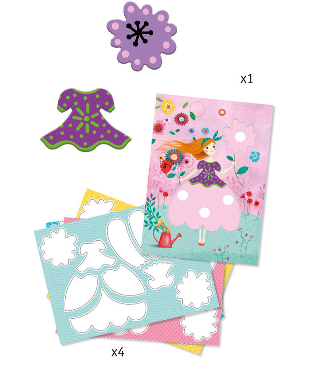 Djeco | Magische Viltstiften | Marie's Pretty Dresses | 3-6 jaar