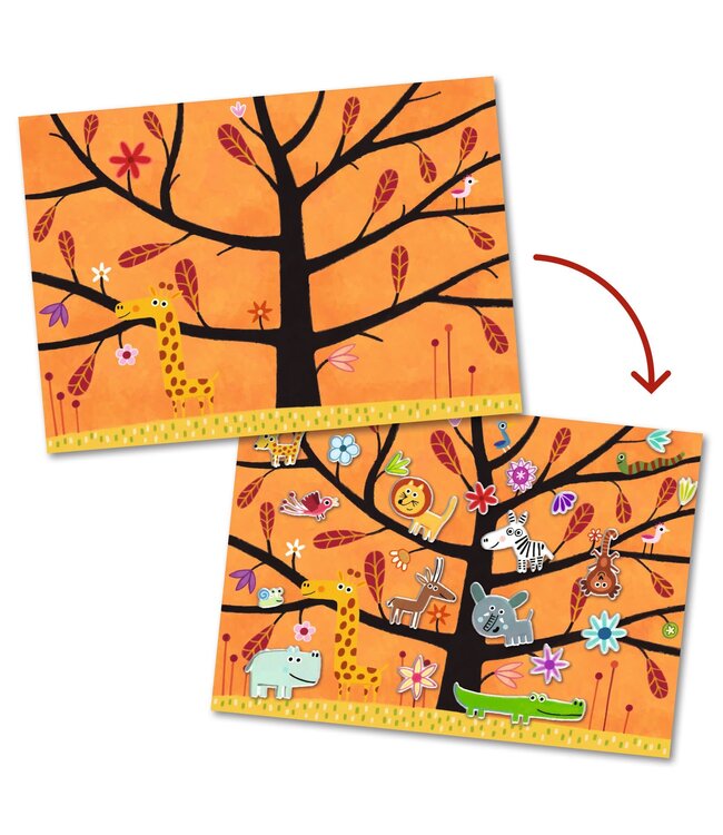 Djeco | Thick and Removable Stickers | Tikkertje! | +18 maanden