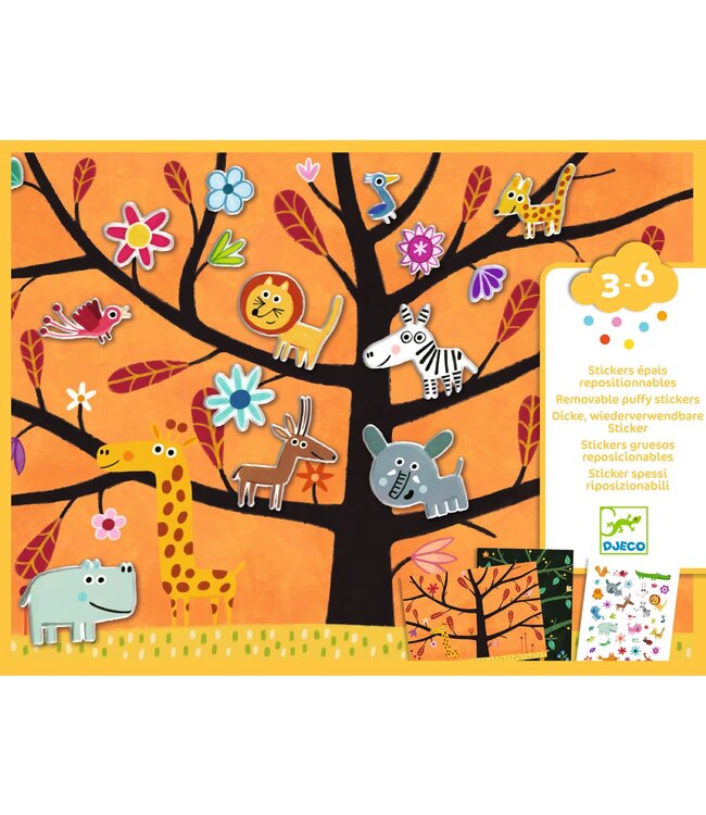 Djeco | Thick and Removable Stickers | Tikkertje! | +18 maanden