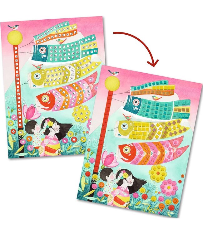 Djeco | Mozaiek | Art by Number | Kyoto | 5-8 jaar