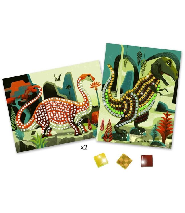 Djeco | Mozaïek | Kunst op Nummer | Metal | Dinosaurus | 5-8 jaar