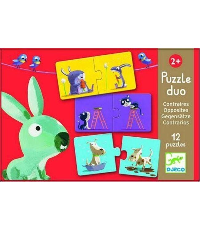 Djeco | Puzzel Duo | Tegenstellingen | 24 delig | 2+