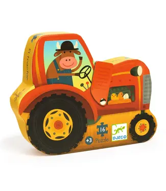 Djeco Djeco Puzzel | Traktor | 16 stukjes | 2+