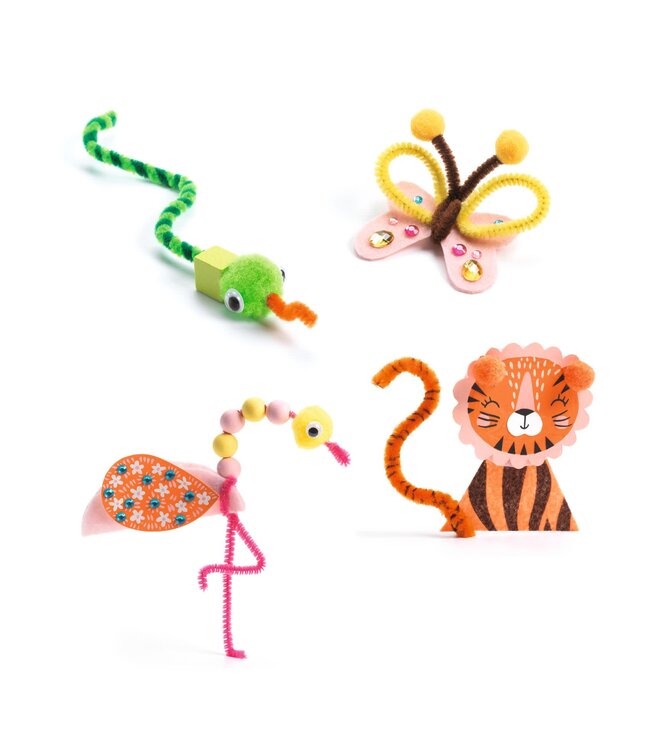Djeco | Creativity Kit | Threading | Wild Animals | 3-6 jaar