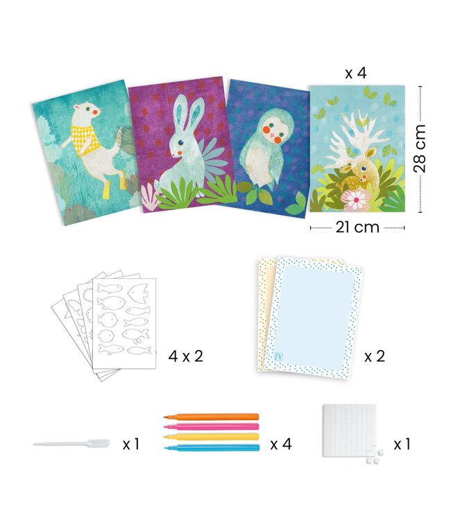 Djeco | Creatief met Papier | Vloeipapier | 3 - 6 jaar