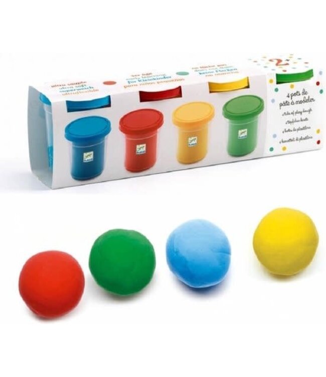 Djeco | Speeldeeg | 4 x 140 gram | Classic | + 18 mnd