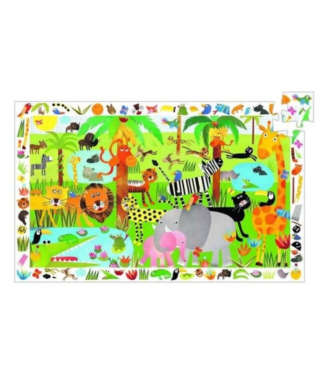 Djeco | Observation Puzzle | Jungle | 35 stukjes | 3+