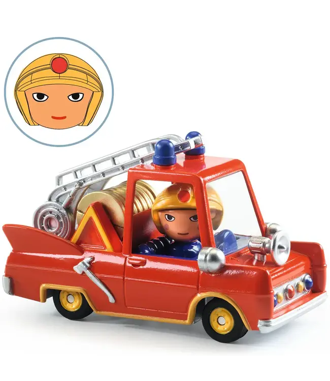 Djeco | Crazy Motors | Metalen Auto | Little fire truck |       cm | 3+