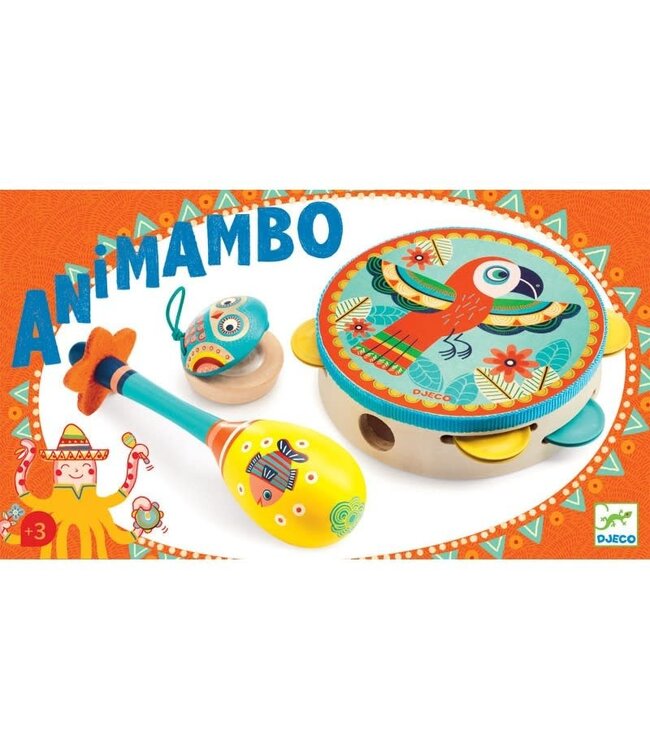 Djeco | Animambo | Tambourin-Maracas-Castagnette | 3+