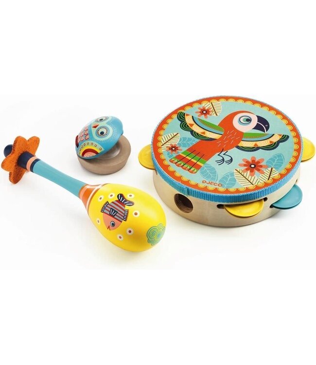 Djeco | Animambo | Tambourin-Maracas-Castagnette | 3+