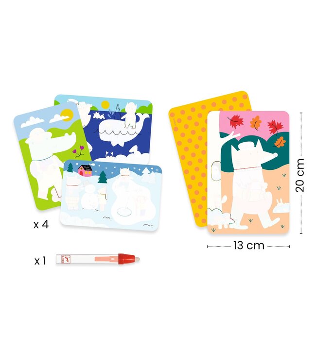 Djeco | Kleuren met Water | 4 Seizoenen | + 18 maanden