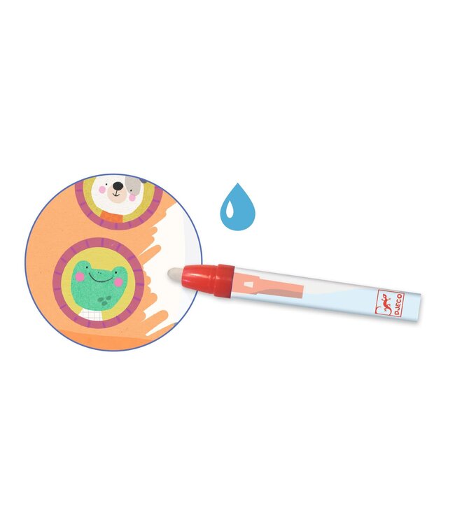 Djeco | Kleuren met Water | Onderweg | +18 mnd