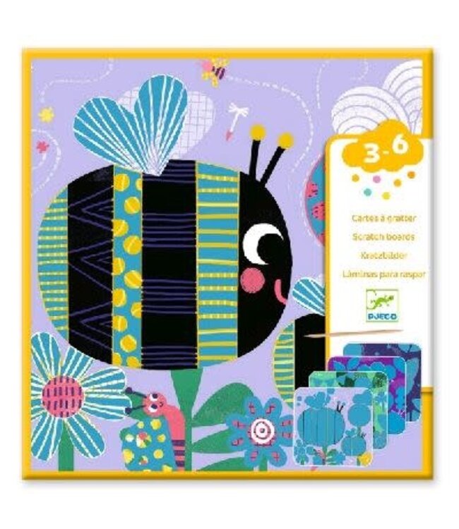 Djeco | Kraskaarten | Insekten | 3-6 jaar